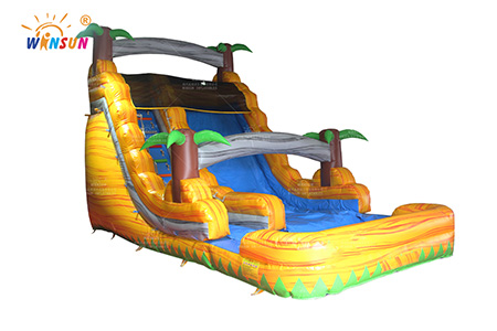 WSS-348 Tropical Yellow Marble Commercial Water Slide