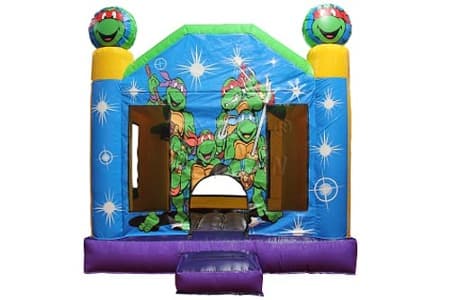 WSC-215 Cartoon Ninja Turtles Inflatable Bounce House