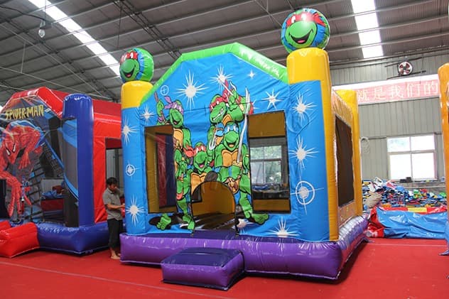 Cartoon Ninja Turtles Inflatable Bounce House for sale