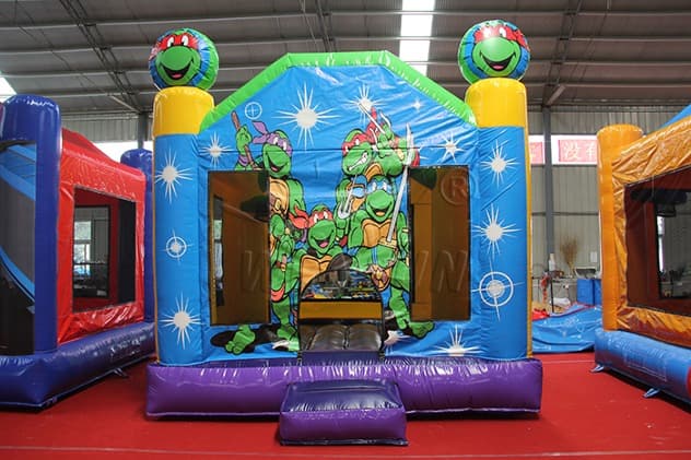 Cartoon Ninja Turtles Inflatable Bounce House price
