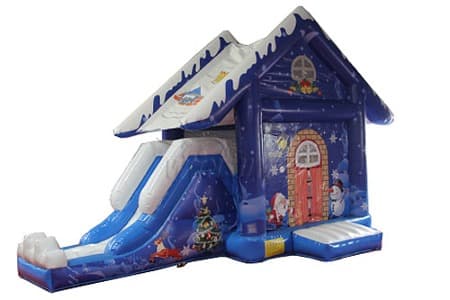 WSC-238 Christmas Eve Inflatable Bouncy House N Slide