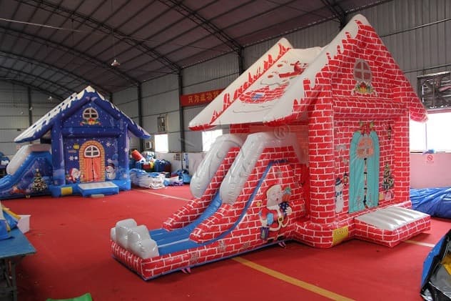 commercial Christmas Eve Inflatable Combo