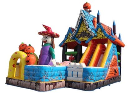 WSC-232 Halloween Witch's Inflatable Combo Castle