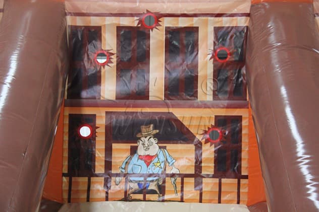 cheap Inflatable 3 Lane Gunsmoke Shooting Gallery