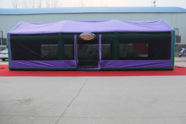 commercial Inflatable Cannonball Air Blaster Zone