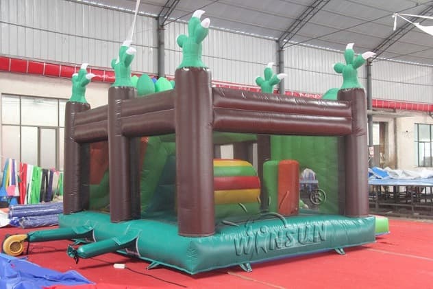 cheap Inflatable Dinosaur Adventure Play Combo for kids