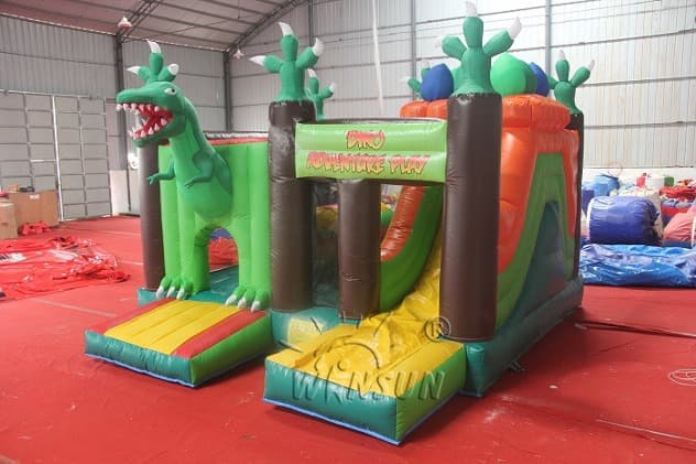 commercial Inflatable Dinosaur Adventure Play Combo