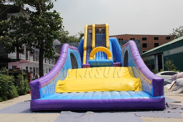 commercial Inflatable Dropkick Water Slide