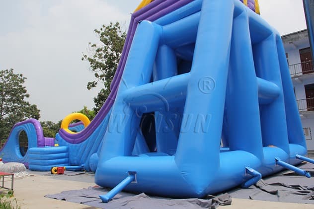 cheap kids Inflatable Dropkick Water Slide