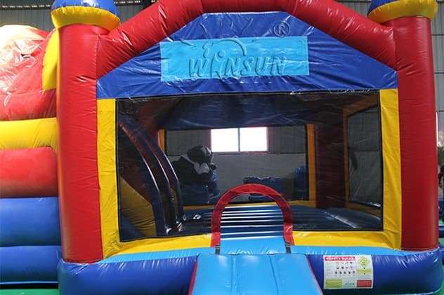 outdoor Inflatable Moonwalk with Slip N Slide