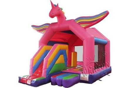 WSC-268 Inflatable Rainbow Unicorn Bouncer