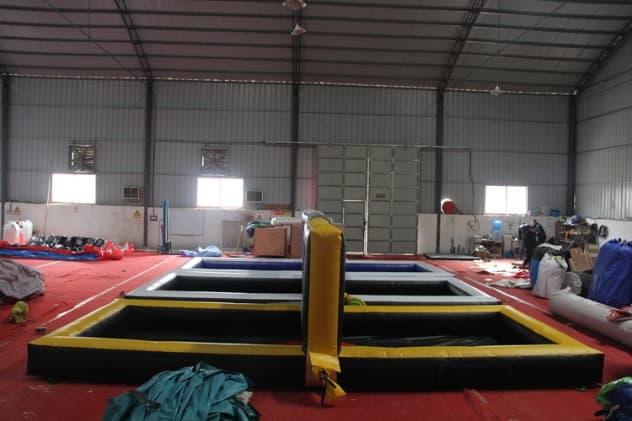 commercial Kick it Inflatable Soccer Goal Game
