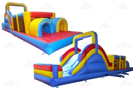 WSP-326  Inflatable  Obstacle Course With Slide