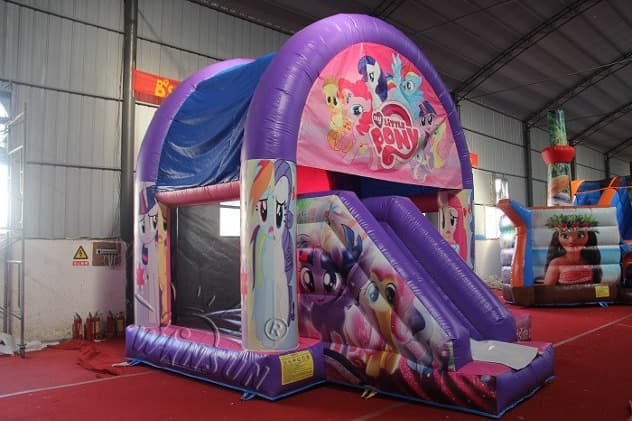 commercial Ponies Jumping House With Slide