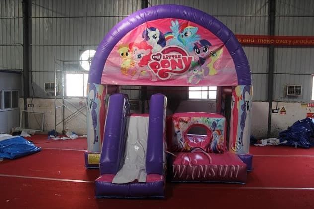 wholesale Ponies Jumping House With Slide