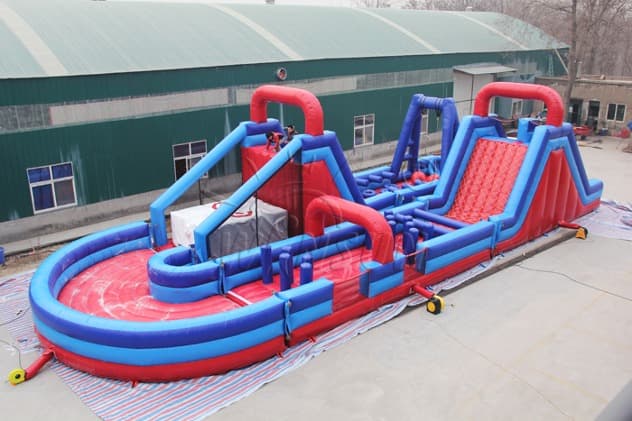 wholesale Rugged Warrior Challenge 180 Degree inflatable obstacle course