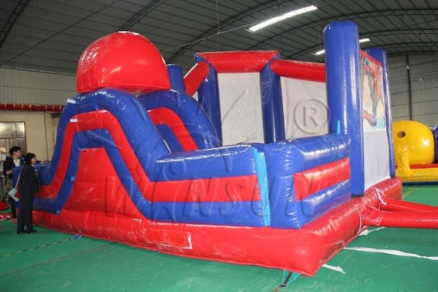indoor Spiderman Bouncy Castle With Slide