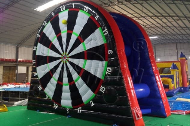 outdoor Two Sides Inflatable Soccer Foot Dart Board for kids