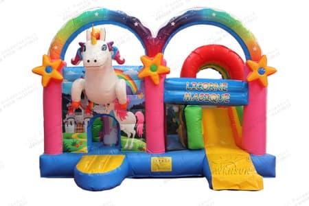 commercial Unicorn Magic Inflatable Combo