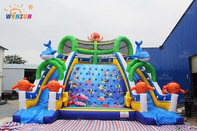 commercial aquarium inflatable slide