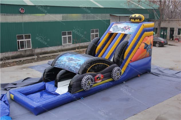 batman theme inflatable water slide for sale