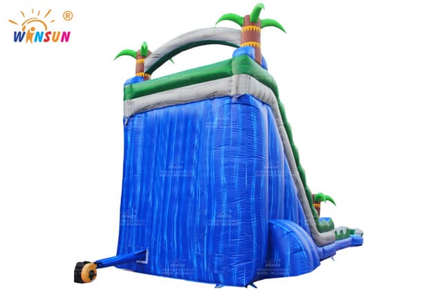 wholesale blue marble wave inflatable water slide wss339 5