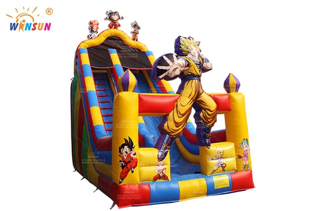 cartoon dargon ball inflatable slide wss330 2
