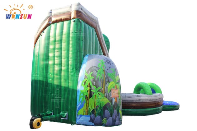 commercial coconut falls inflatable water slide