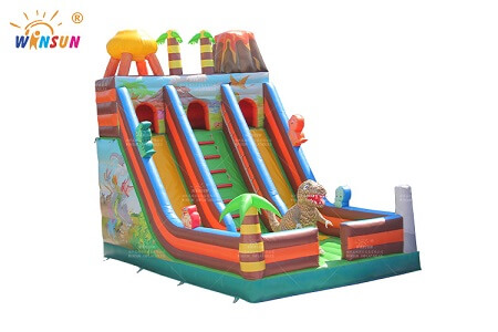 WSS-370 Commercial Dinosaur Theme Inflatable Slide