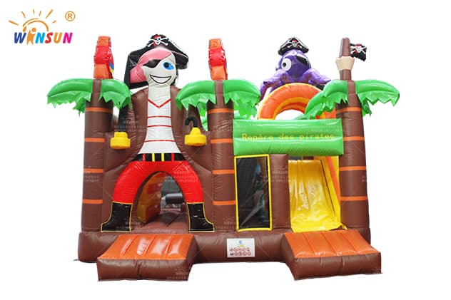 outdoor commercial inflatable pirate combo