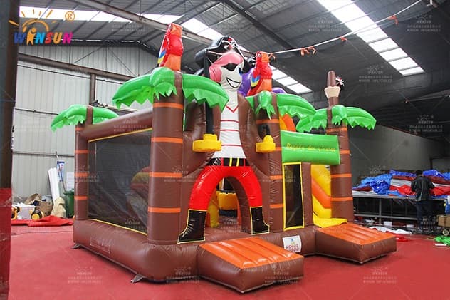 indoor commercial inflatable pirate combo