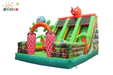 WSS-366 Commercial Inflatable Slide With Squirrel Theme