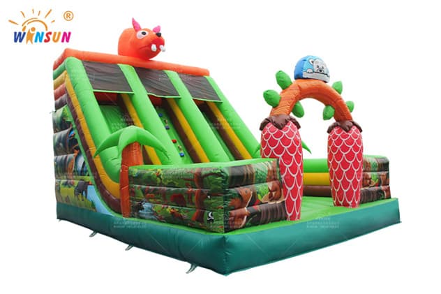 commercial inflatable slide with squirrel theme wss366 3