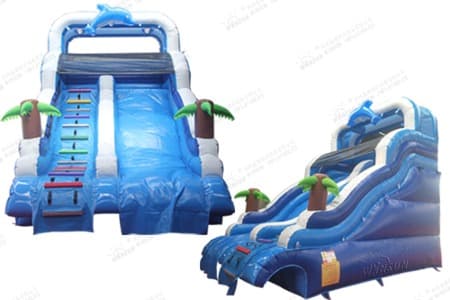 WSS-286 Dolphin Inflatable Water Slide