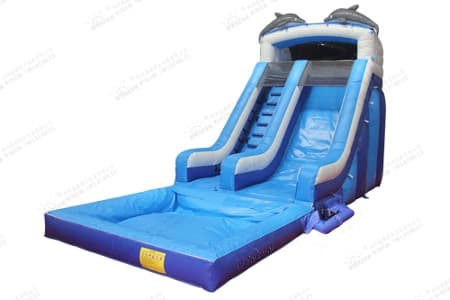 WSS-284 Dolphins Inflatable Water Slide