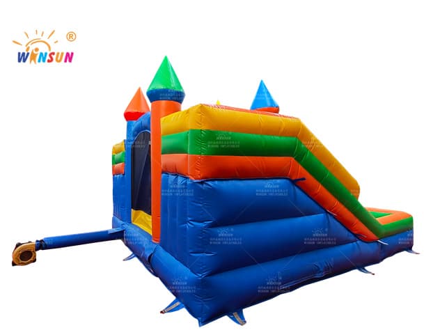 dual lane inflatable slide with moonwalk wss333 6