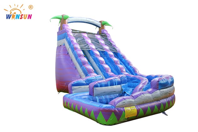 dual lane inflatable wave water slide wss301 2