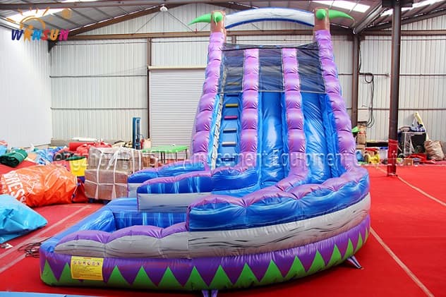 dual lane inflatable wave water slide wss301 3