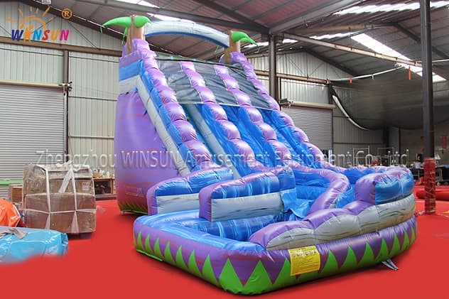 dual lane inflatable wave water slide wss301 4