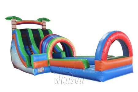 WSS-252 Dual Lane Water Slide With Pool