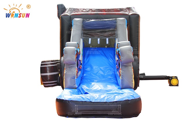 hangout inflatable jumping house with slide wsc 407 2