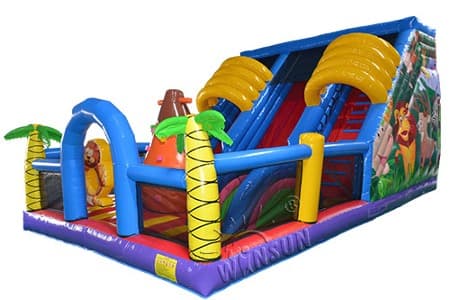 WSS-194 Inflatable Combo Jungle Slide