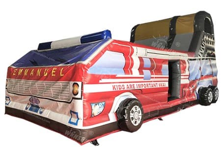 WSS-209 Inflatable Fire Truck Slide