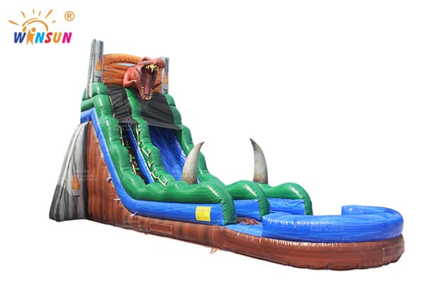 inflatable jurassic rush water slide wss364 2