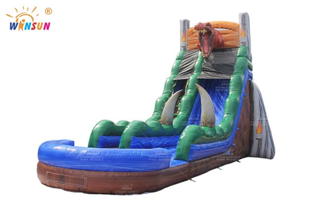 inflatable jurassic rush water slide wss364 4