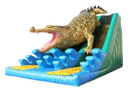 WSS-259 Inflatable King Crocodile Dual Slide