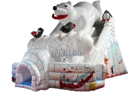 WSS-235 Inflatable Polar Bear Slide