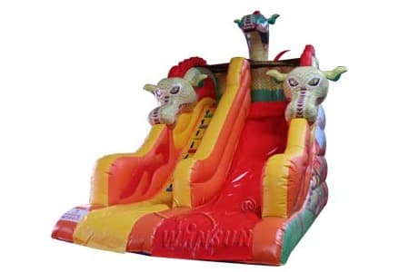 WSS-251 Inflatable Red Dragon Slide