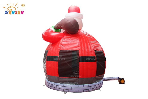 inflatable santa bounce house wsc406 4