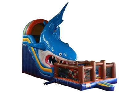 WSS-245 Inflatable Shark Combo Slide